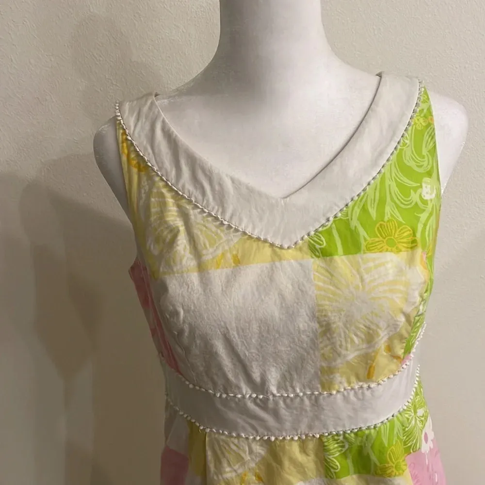Lilly Pulitzer  Multi Fresh Picked Patch Patchwork Dress - Image 2