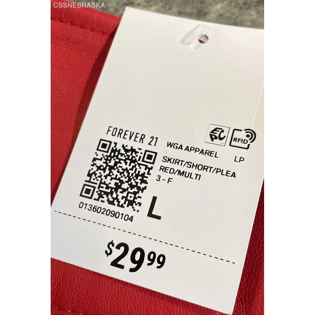 Forever 21 Bratz Red‎ Pleather Mini Skirt - Size L - Image 6