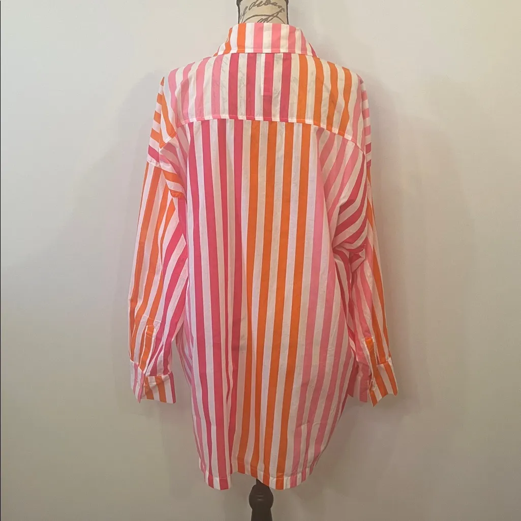 NWOT Beach Riot Alexa cotton button front coverup top LP - Image 5