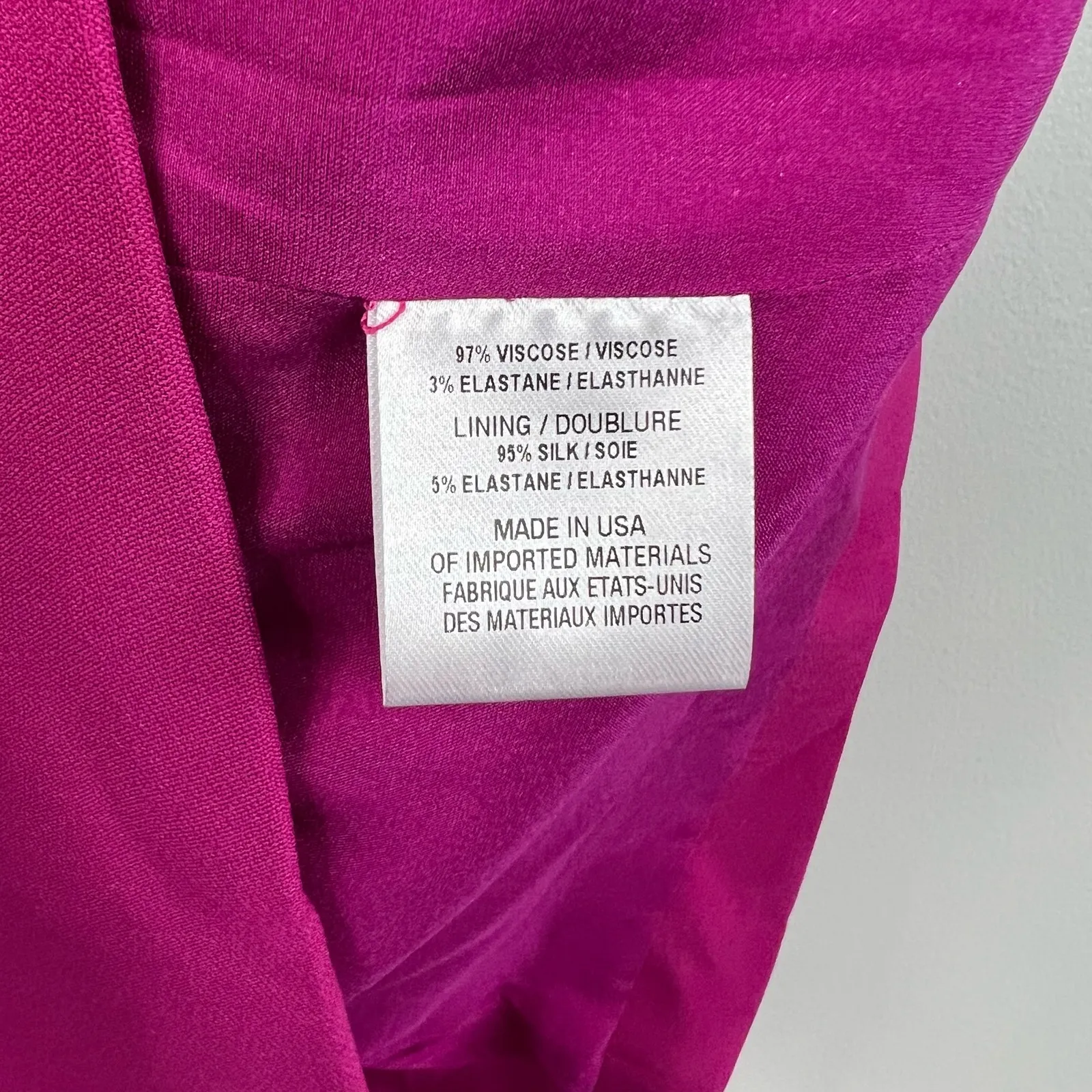 Cushnie Et Ochs One Shoulder Cutout Frill Magenta Cocktail Mini Dress - Image 7