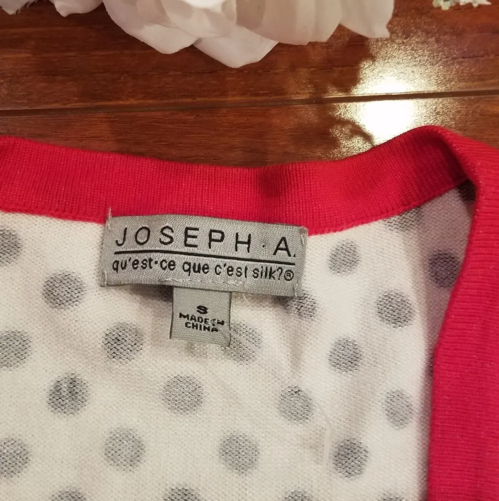 Joseph A Polka Dot Crop Sweater Small - Image 6