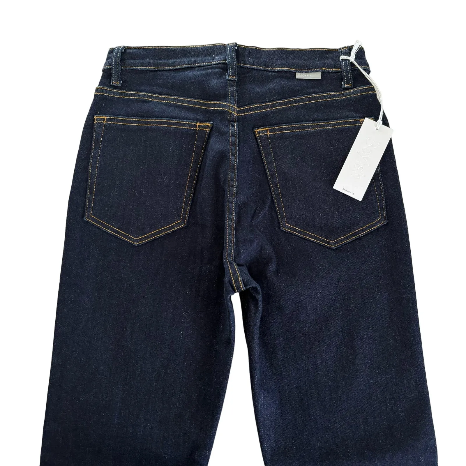 Revolve Boyish The Donny Dark Blue Wash High Rise Skinny Jeans Size 27 - Image 7