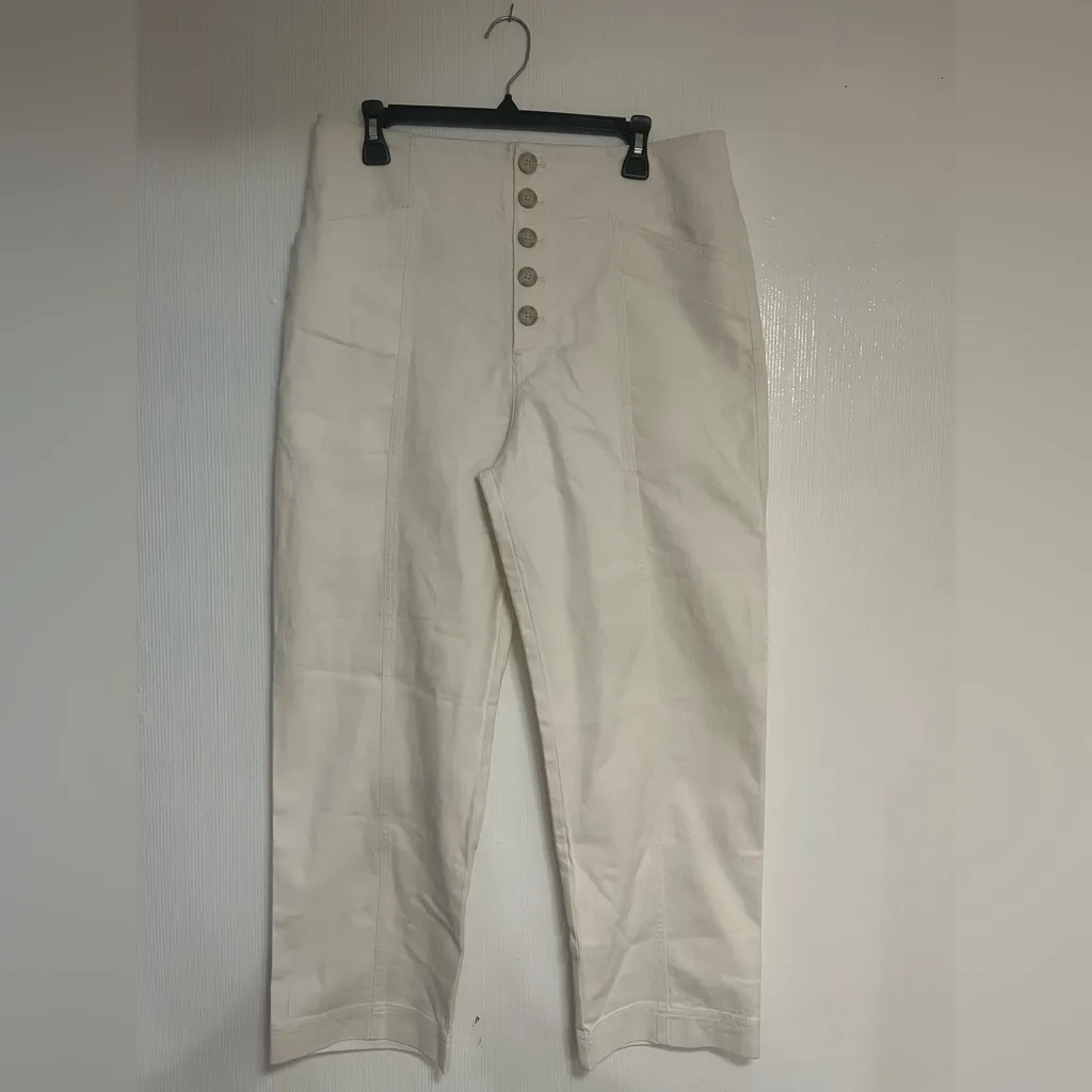 Club Monaco Cream Boot Cut Jeans - Image 2