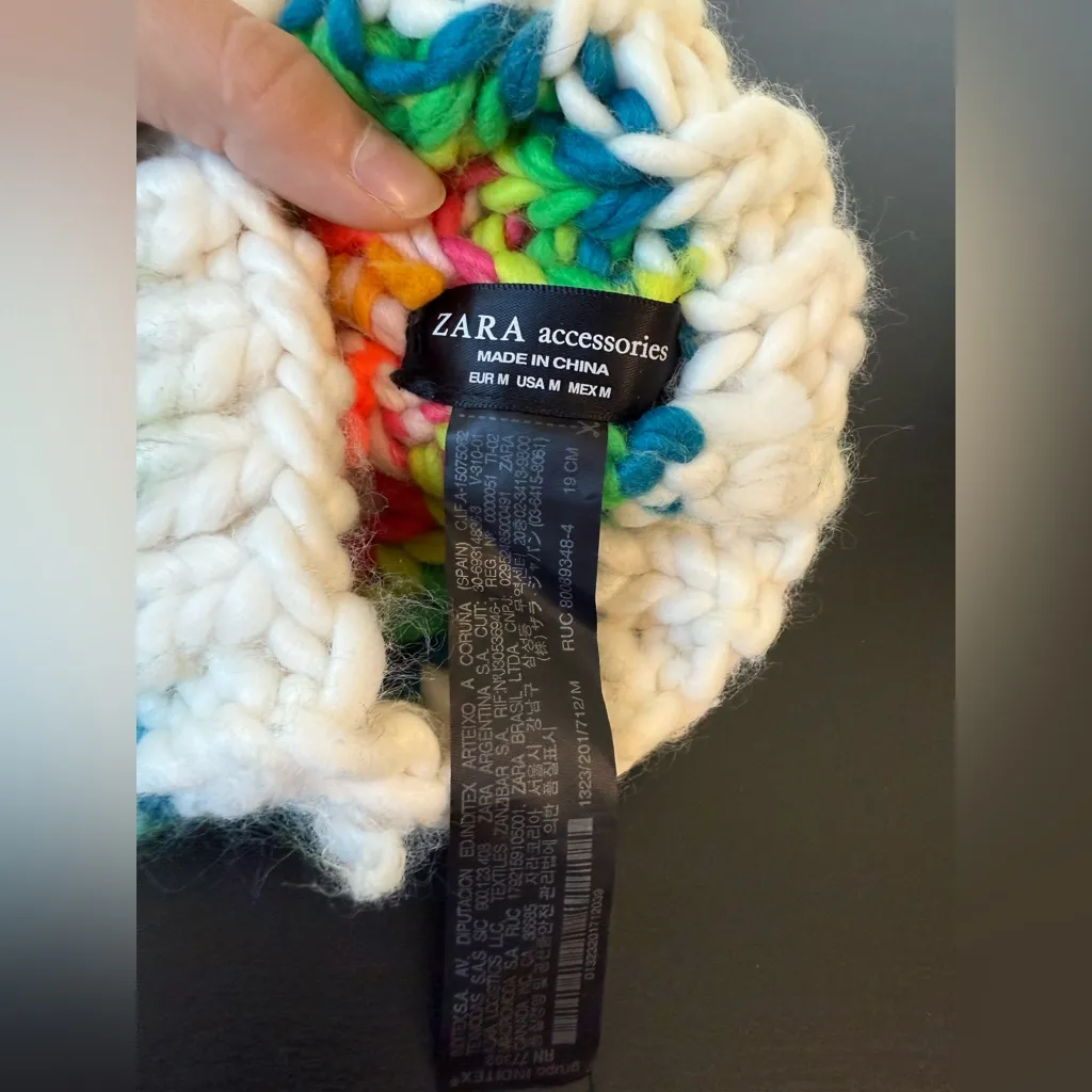 ZARA  Multicolor Knit Beanie - Image 2