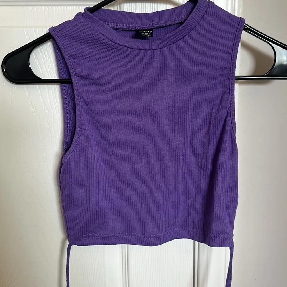 Purple tank top with ties - Image 2