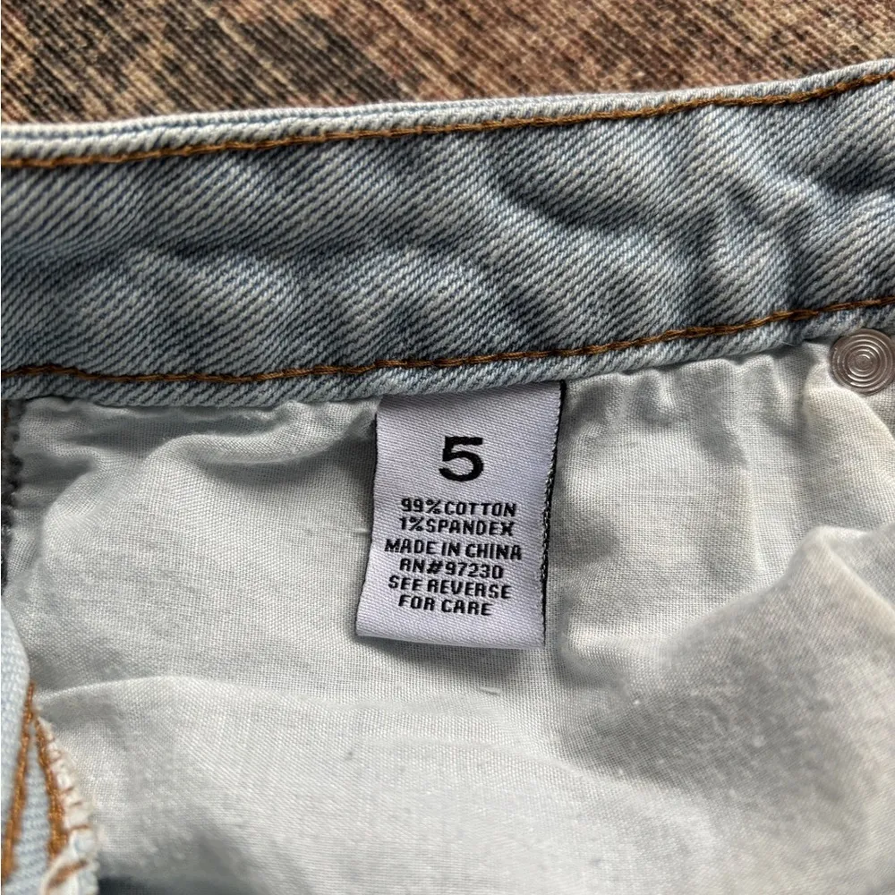 Almost Famous Distressed Denim Shorts Size 5 - Image 7