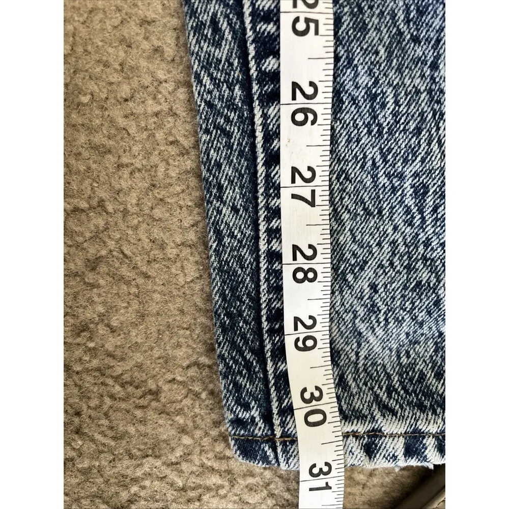 Vintage 80s Lee Riders Mid Rise Tapered Jeans Womens SZ 4 High-Waist Acid-Wash - Image 15