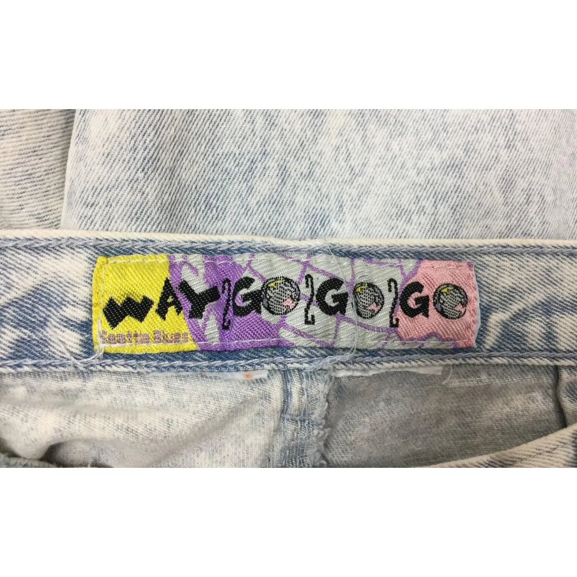 Vintage Seattle Blues Jeans 12" High Rise Acid Wash Women's Sz.26 RETRO VGUC Blue - Image 4