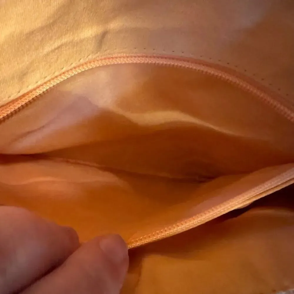 Embroidered Pink & Ivory Clutch with Removable Strap, New in Bag Pink - Image 13