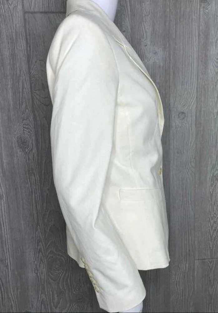Nwt The limited Lux off white cream blazer jacket cardigan with pockets 8 - Image 5