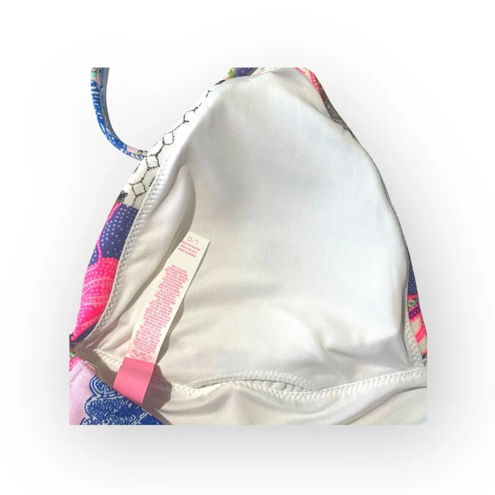 new Victoria Secret ☀︎︎ Embroidered Babe 2Pc Bikini Set ☀︎︎ Patchwork Bali ☀︎︎ L - Image 10