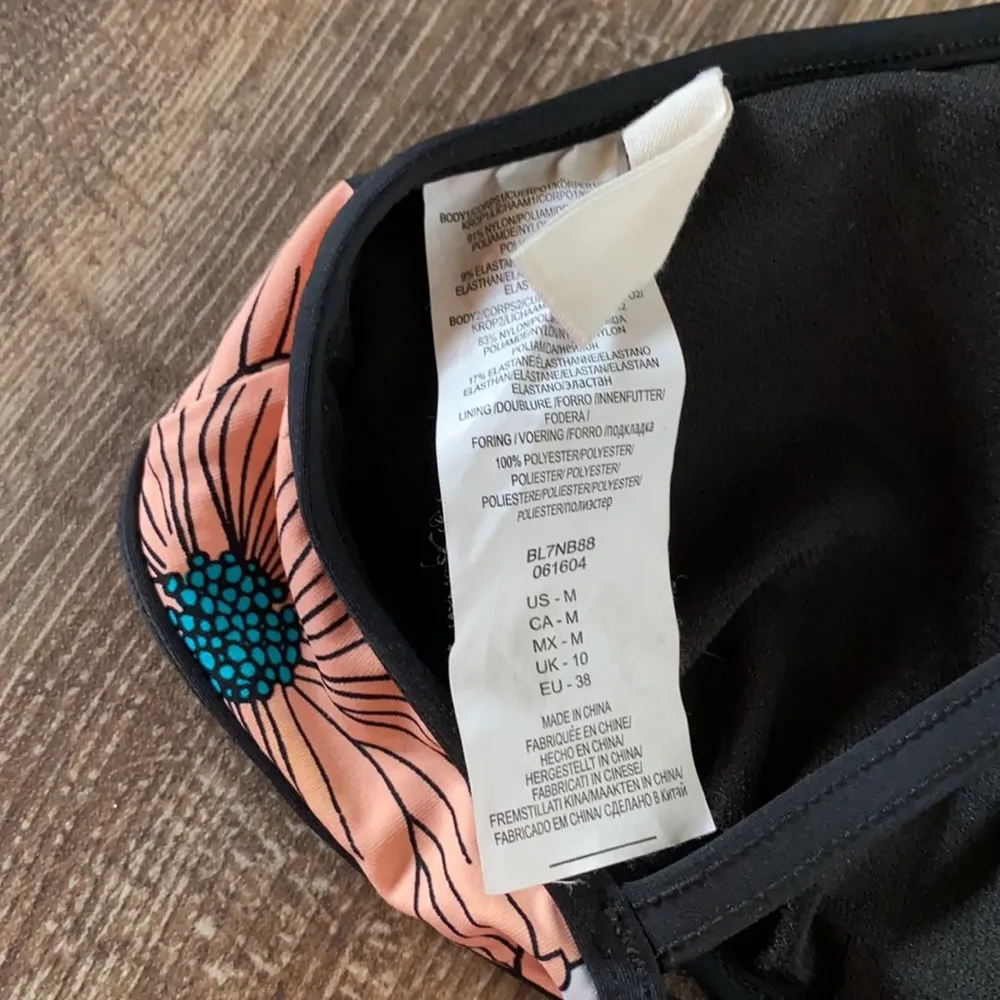 The Bikini Lab Flower Week High Neck Bikini Top Size Medium - Image 7