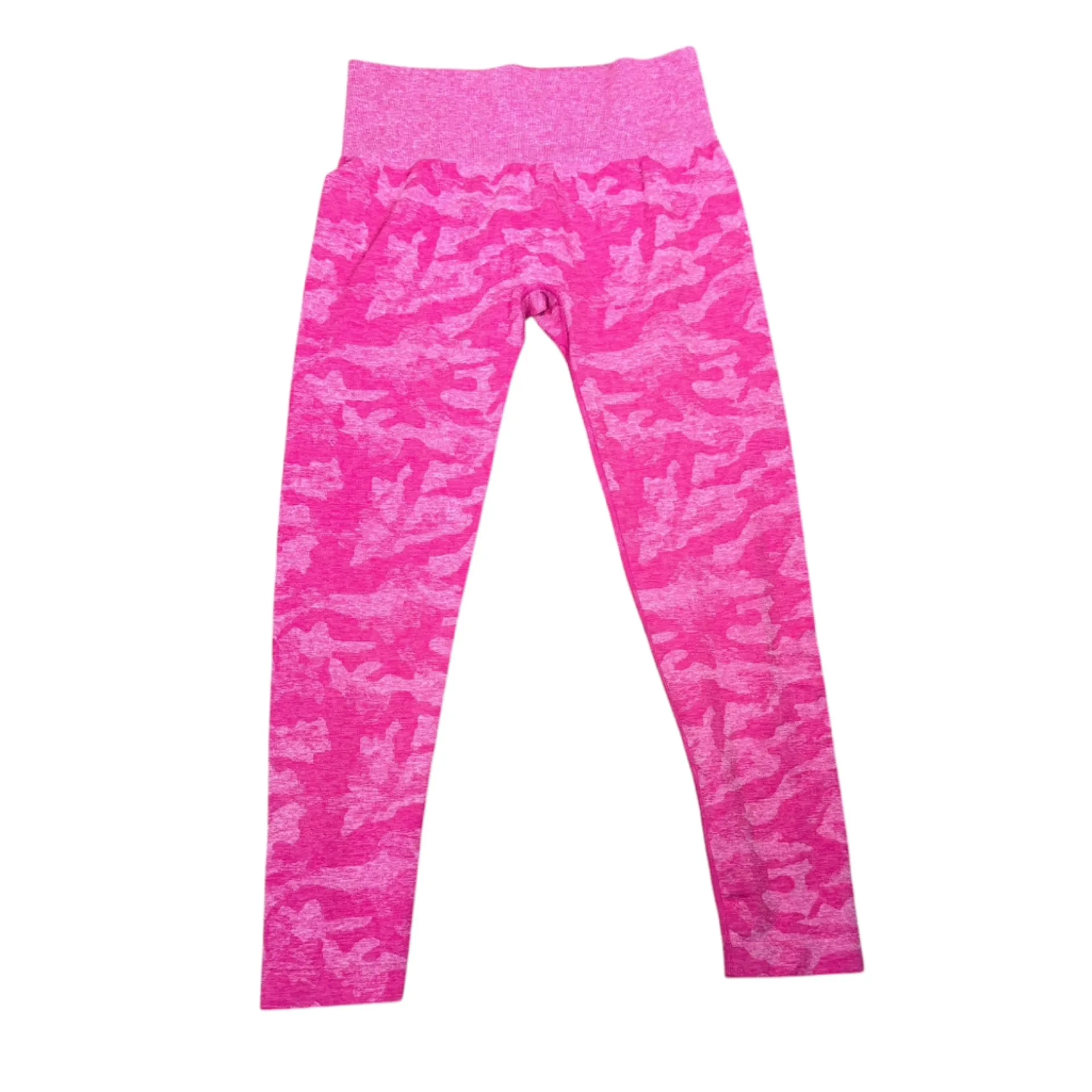 NVGTN Camo Fuchsia Pink Seamless Leggings Pant Size XL Yoga Workout - Image 3