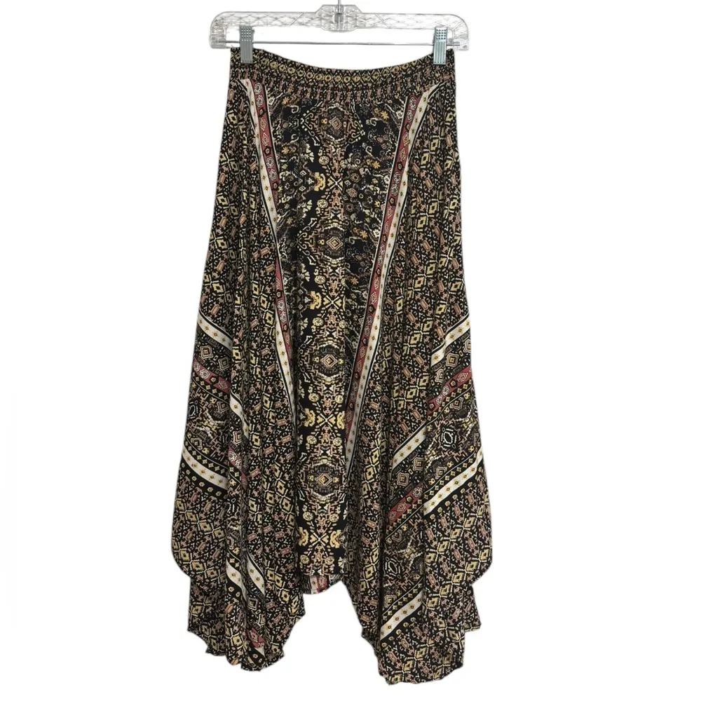 NWT Buckle Angie Boho Midi Skirt in Black and Tan - Size S - Image 3