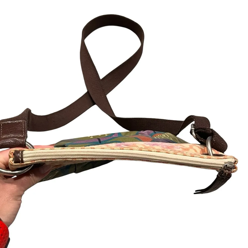 Fossil Key-per Coated Canvas Crossbody Purse Bag - Image 6