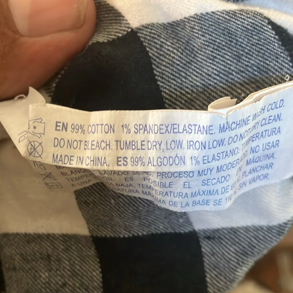 FINAL MARKDOWN Forever 21 Monochrome Checkered Top large - Image 6