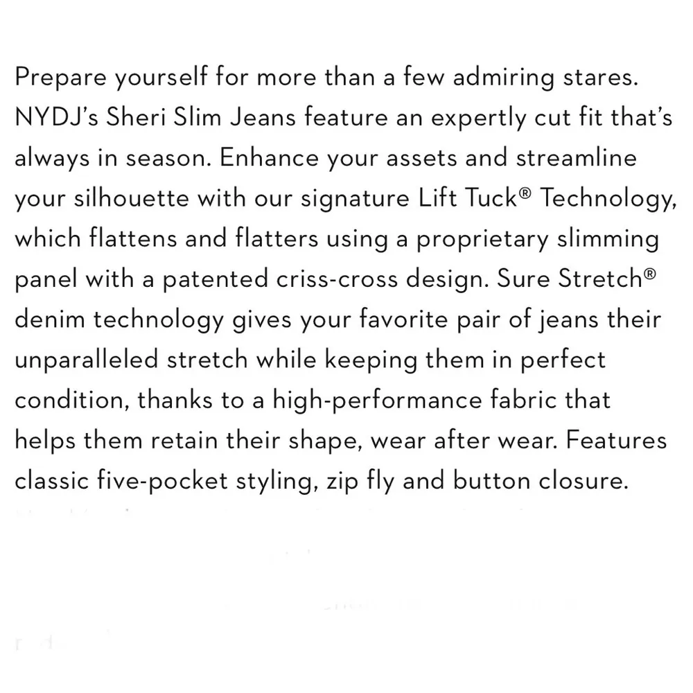 Sheri Slim Dark Wash Lift Tuck Technology Jeans Size 14 - Image 5