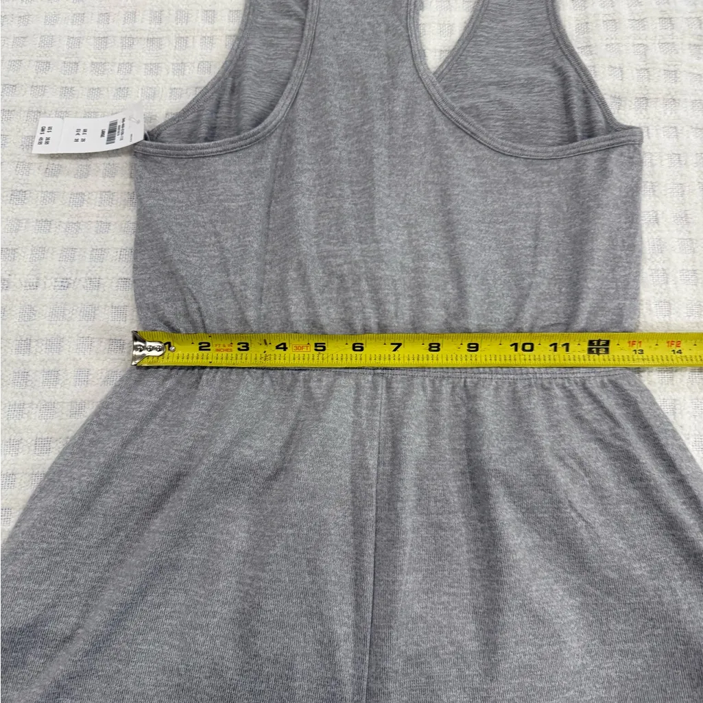 Gilly Hicks NWT Gray Ruched Tie-Front Cozy Romper, size Large - Image 5