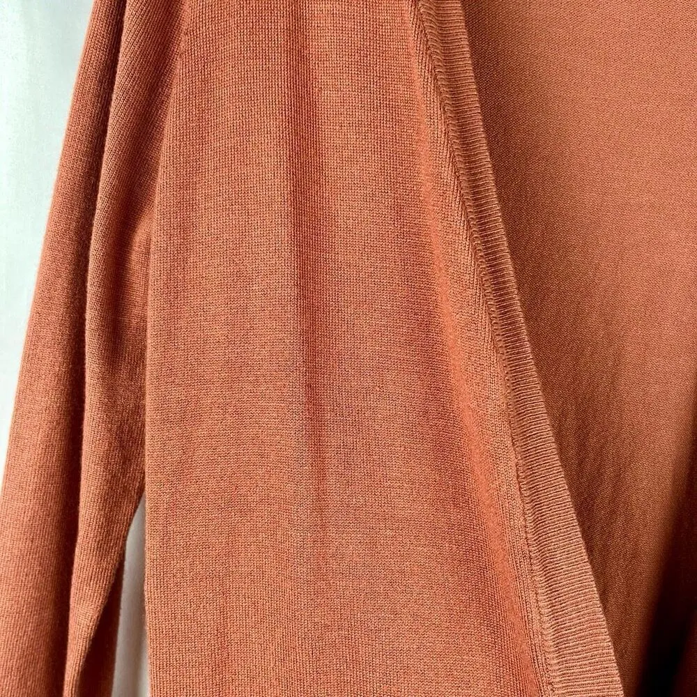 NWT Carreli Brown Open Front Long Sleeve Cardigan Medium - Image 2