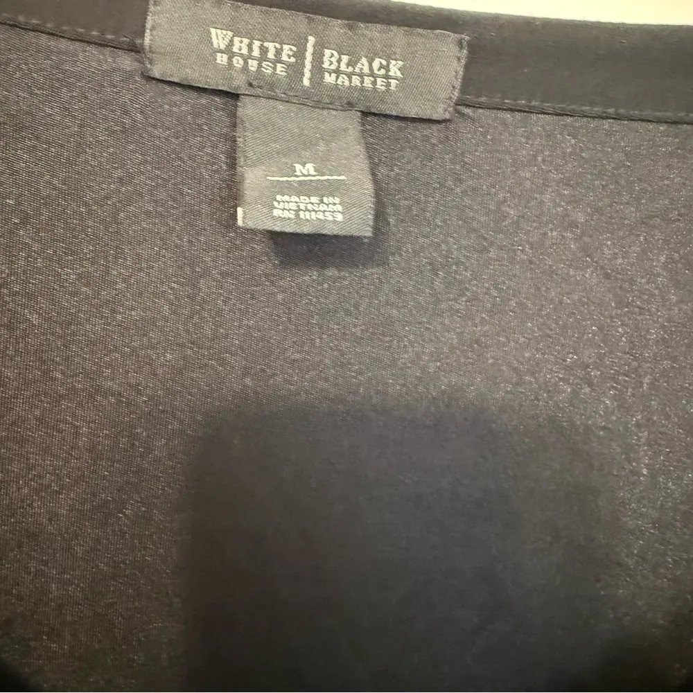 White House Black Market Elegant Black Dress with Belt - Image 2