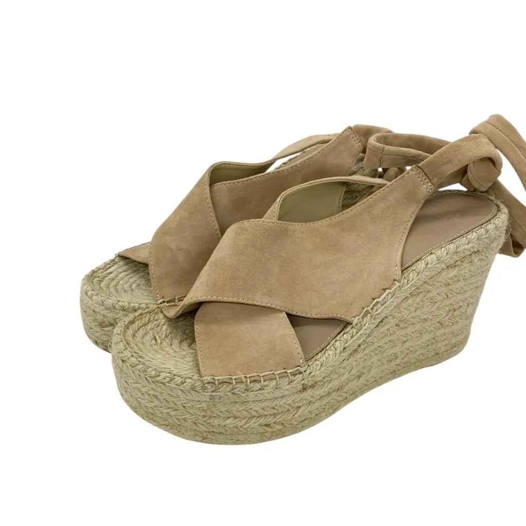 Marc Fisher Mlandira Suede Platform Espadrille Wedge Lace Up Sandals - Image 4