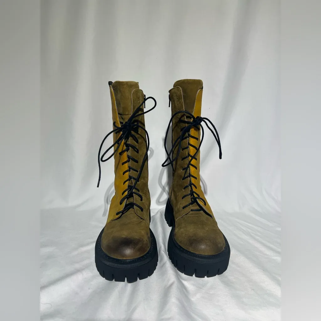 Papucei Maurice Leather Boots | 39 Yellow Size 8 - Image 4