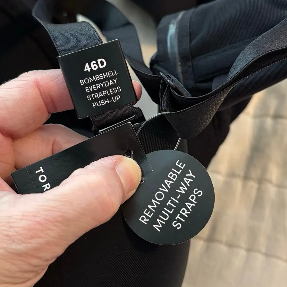 NEW Torrid Size 46D Bombshell Everyday Strapless Push Up Bra Black - Image 4