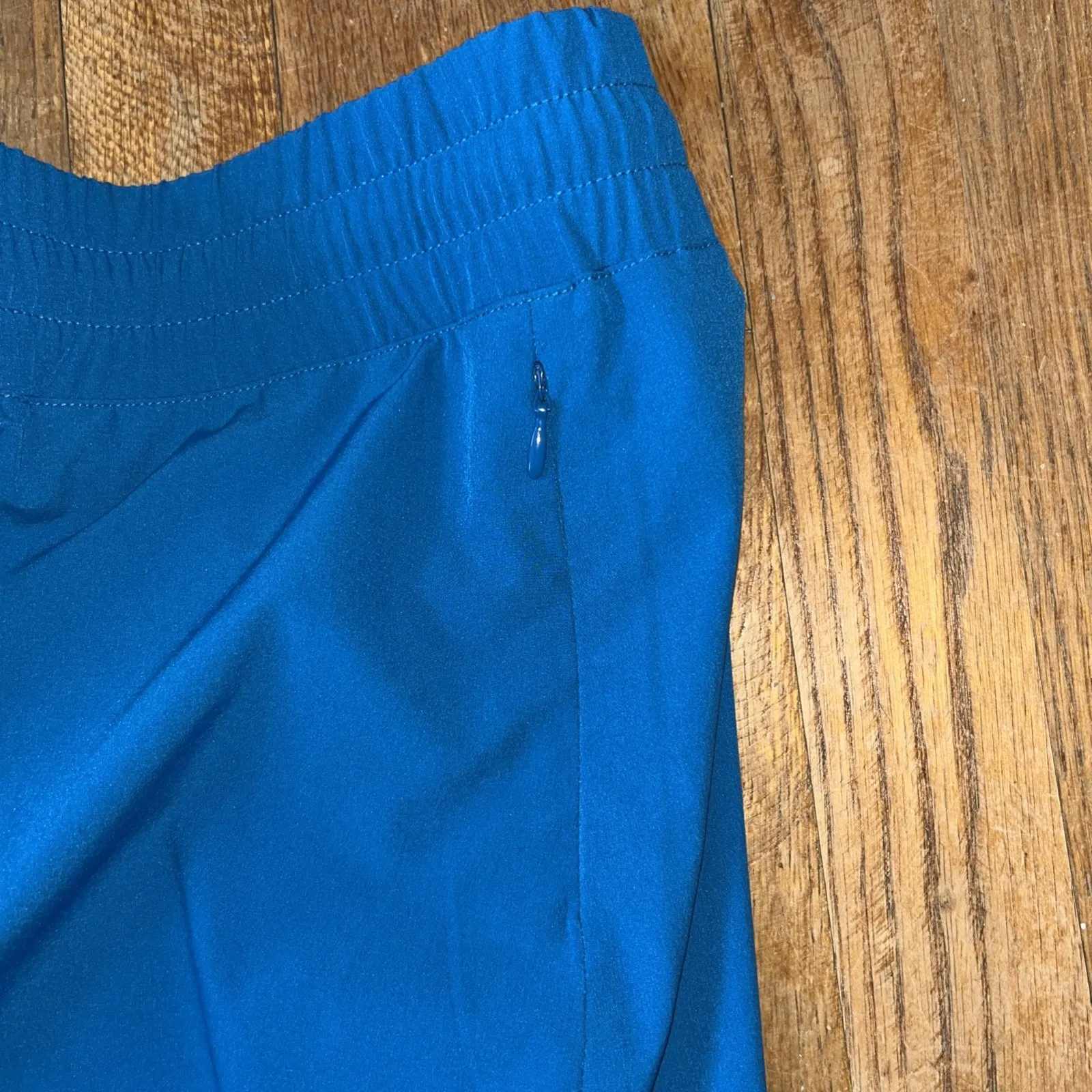 Summersalt Elastic Swim Skirt Blue With Teal Trim Size‎ Med Zippered Pockets - Image 3