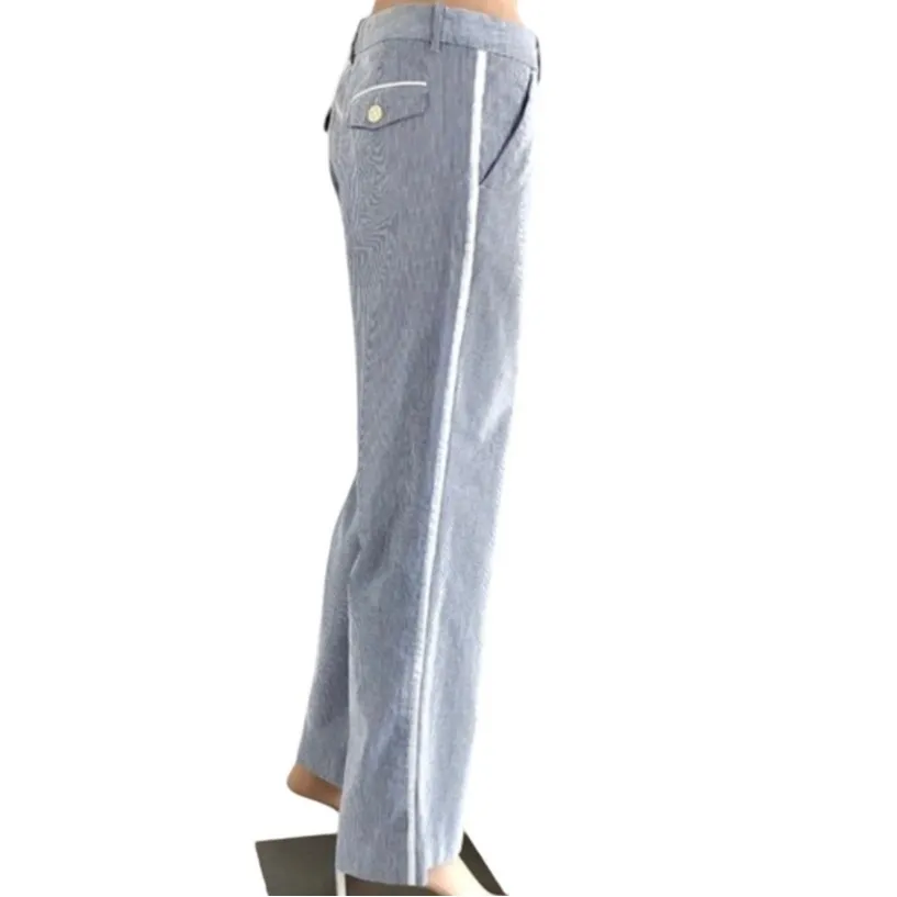 Proenza Schouler for Target 11 Side Stripe Pants 32” Inseam Wide Leg Modern NWT Blue Size 33 - Image 3