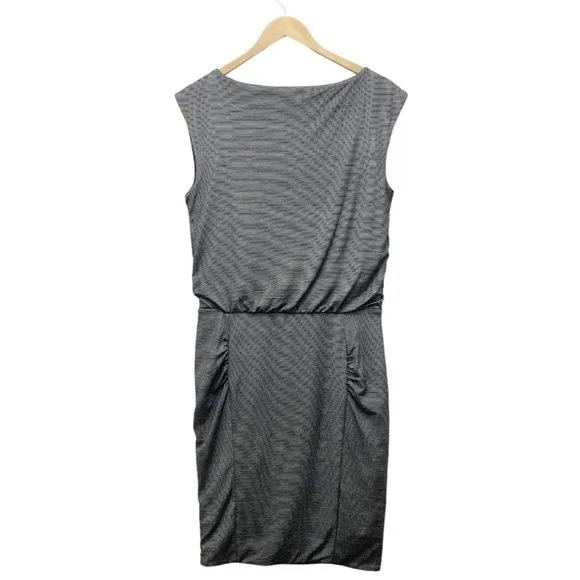 Athleta Westwood Knit Dress Black & White Microstripe Athletic Dress Size Small - Image 2