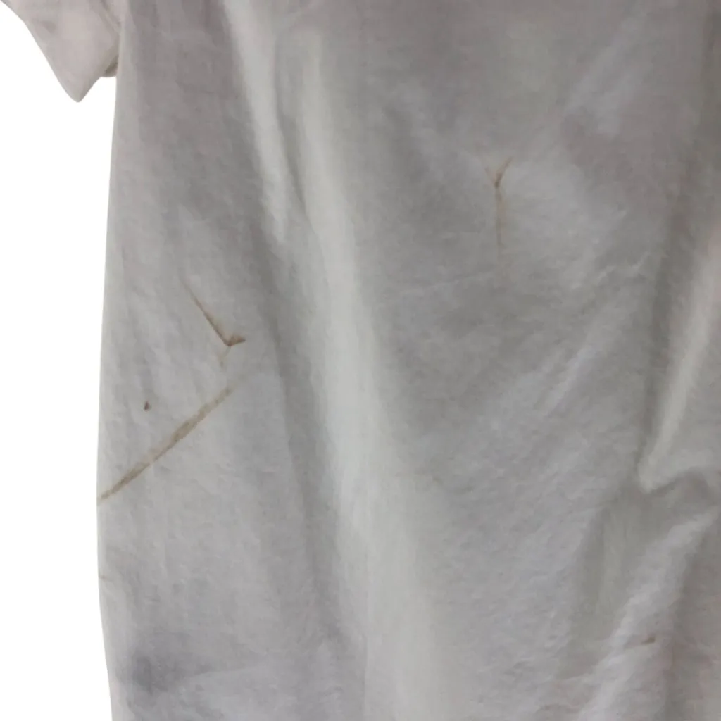 J Crew Short-Sleeve Poplin Popover Top Cotton Stretch White XS - Image 5