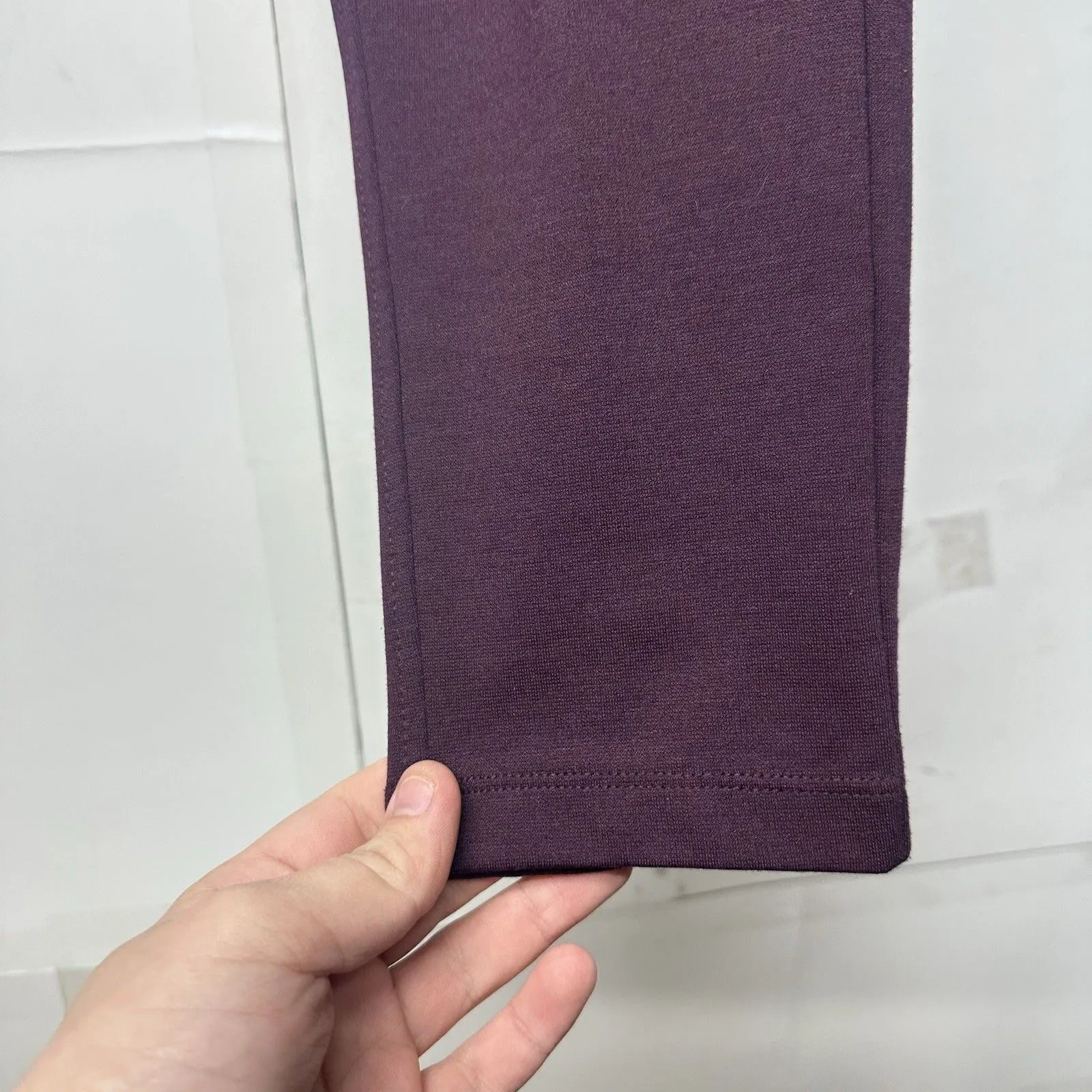 Simply Vera Wang Pants Sz Small Purple Knit Womens Stretch Waist - Image 4