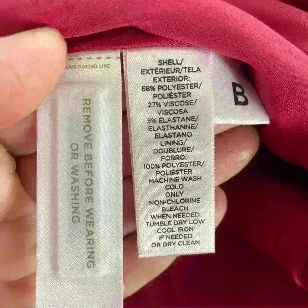 Ann Taylor LOFT Skirt Women’s Size 10 Pink Career Straight Short Lined Pockets - Image 3