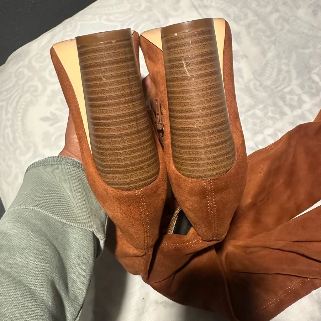 Olivia marrón Over the Knee heel Boots Brown Size 7 - Image 6