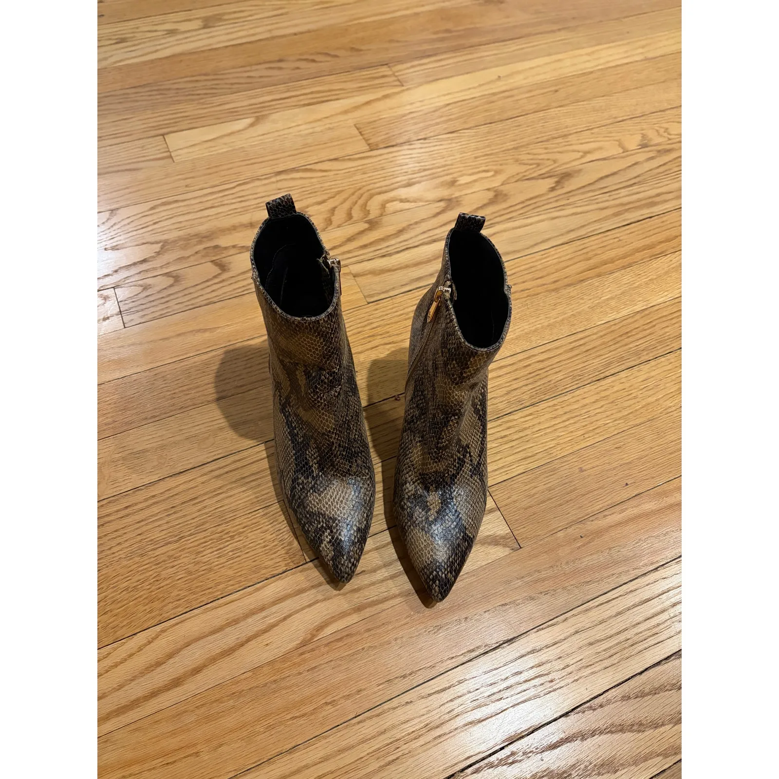 Kurt Geiger snakeskin pointed toe booties size 37 - Image 3