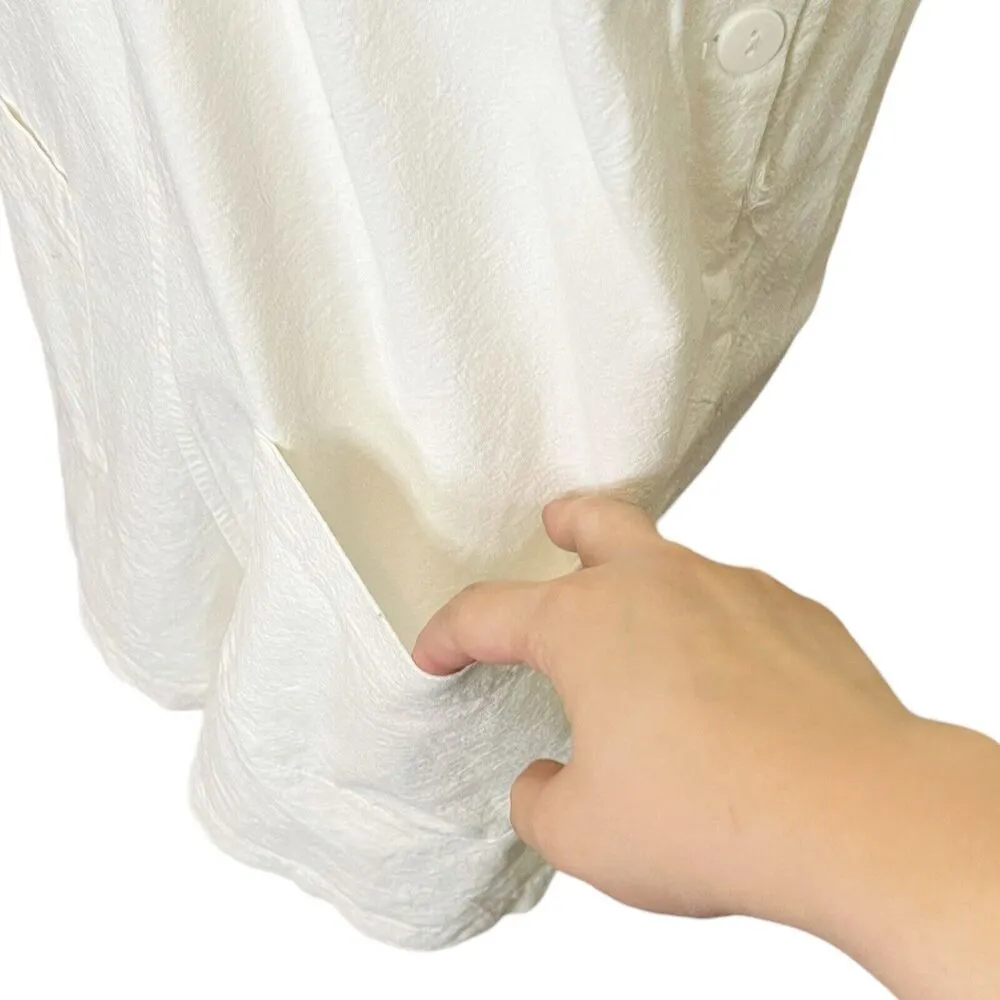 Rolla’s Sailor Linen Playsuit in Vintage White Romper Pockets Women’s Size 10 M - Image 8