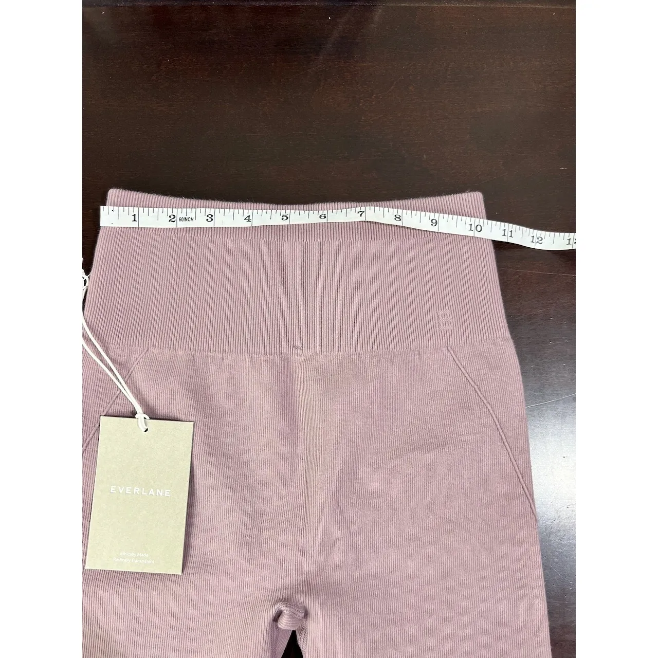 Everlane Ribbed Knit Seamless Bike Shorts Light Purple Lavender XS / S Ethical - Image 5