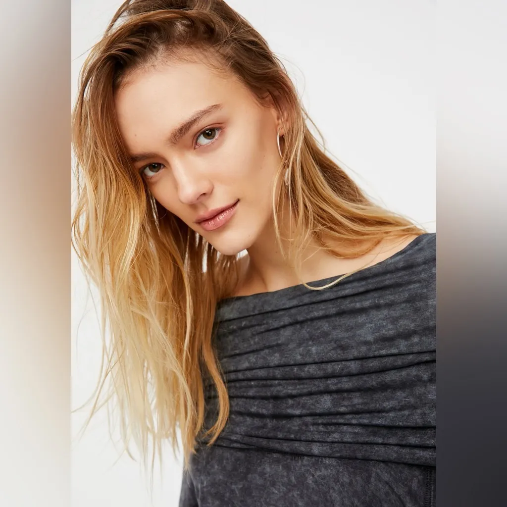 We The Free By Free People Cosmo Cowl Top In Black - Image 6