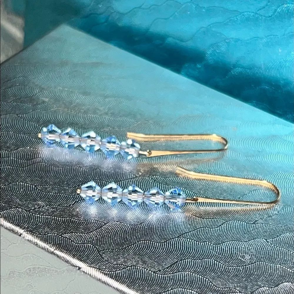 14K Gold Tanzanite Earrings - Image 9