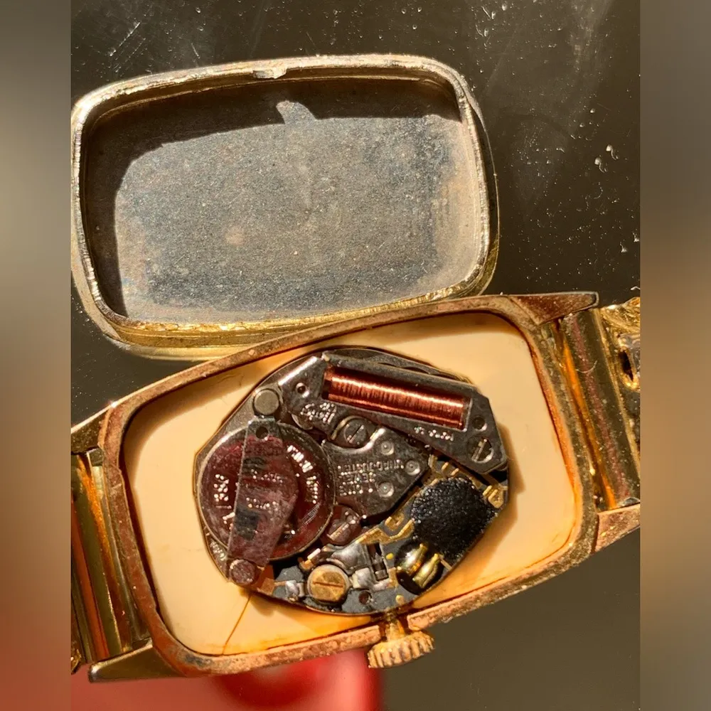 Vintage Harley Ronda watch movement Swiss rhinestone bracelet watch - Image 7