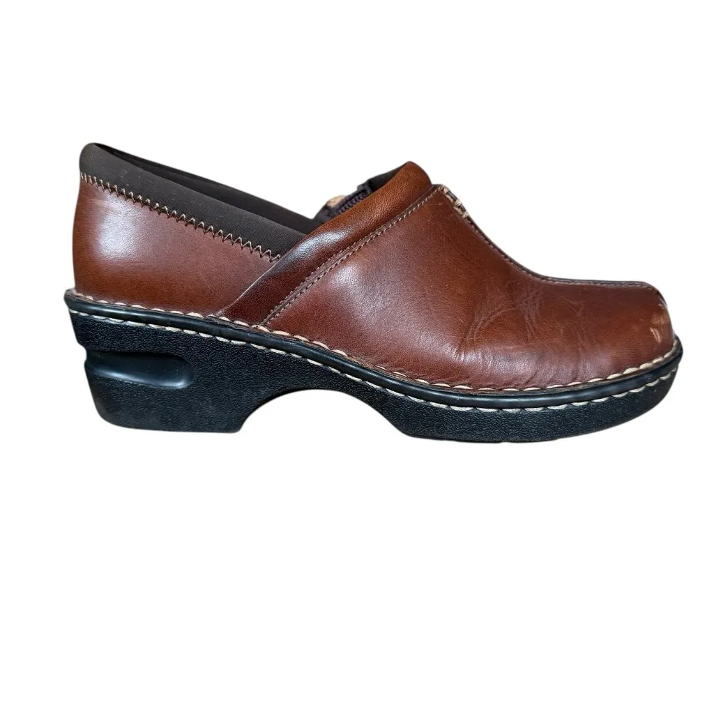Eastland Kelsey slip on clog in brown leather women's size 6.5 M - Image 2