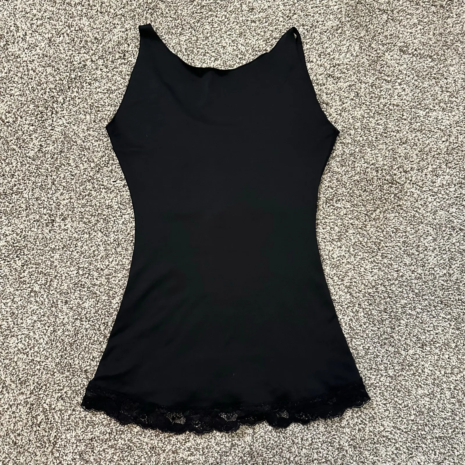 SPANX black shapewear lace lined tank top size S - Image 3