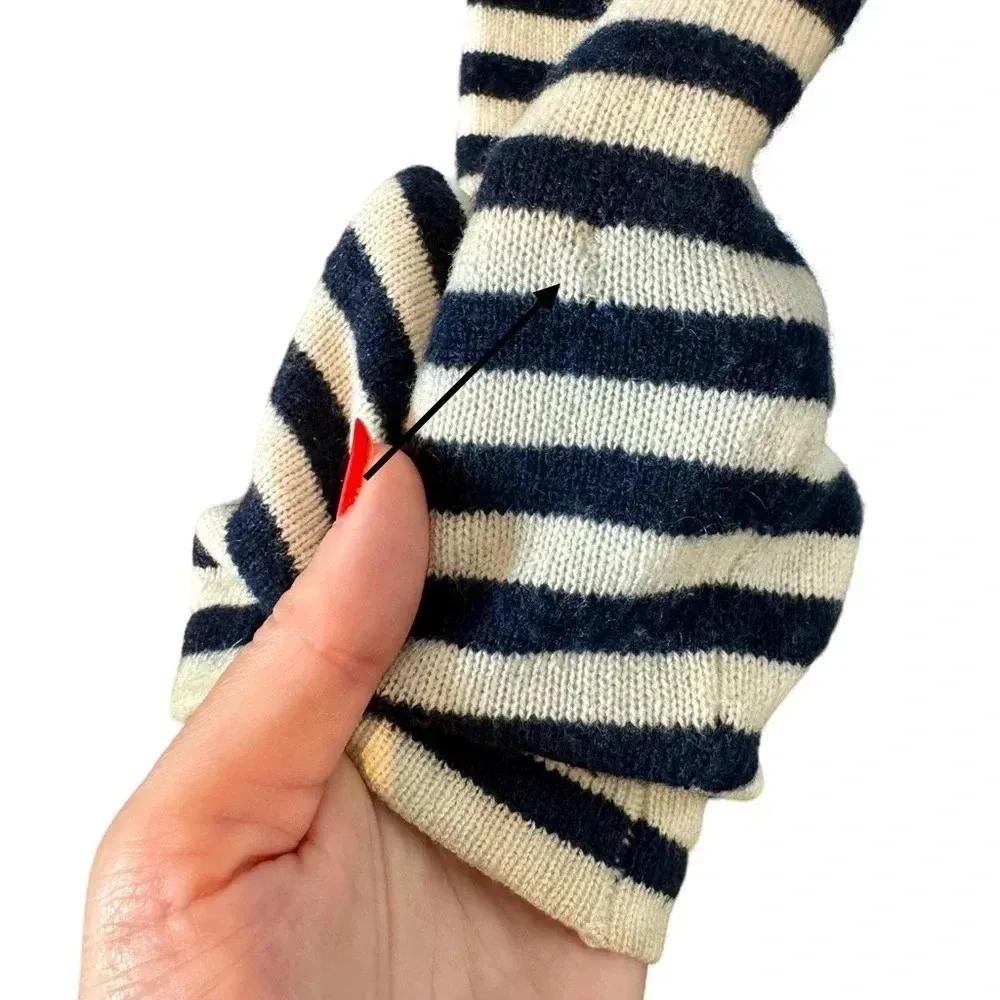 Jenni Kayne 100% Cashmere Colorblock Striped Oversized Boyfriend Sweater - Image 12