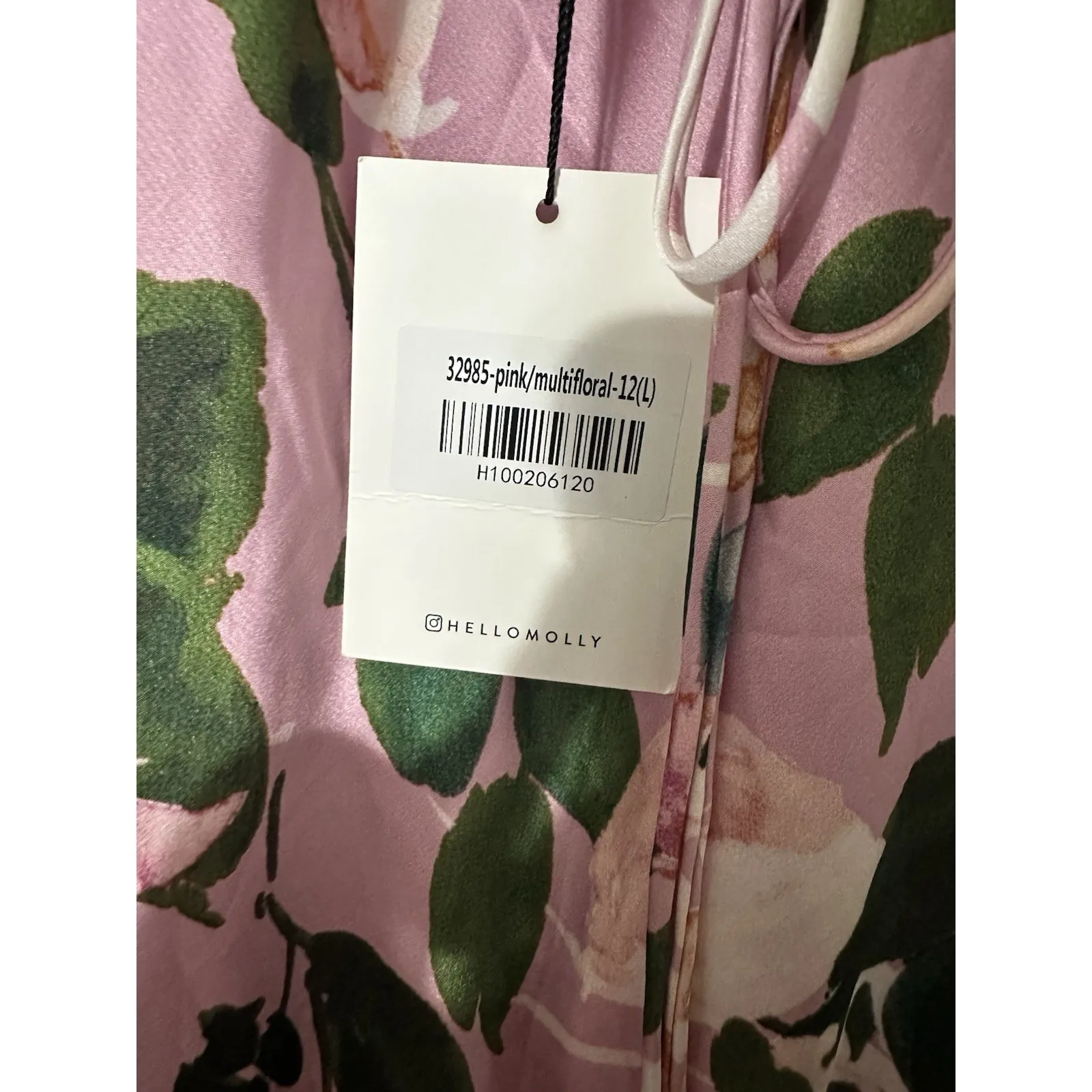 Hello Molly FEELING MOODY MAXI Criss Cross Back DRESS PINK NWT Size L - Image 10