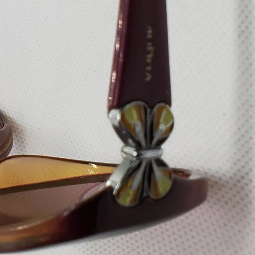 Vogue Purple Butterfly Sunglasses Purple - Image 2