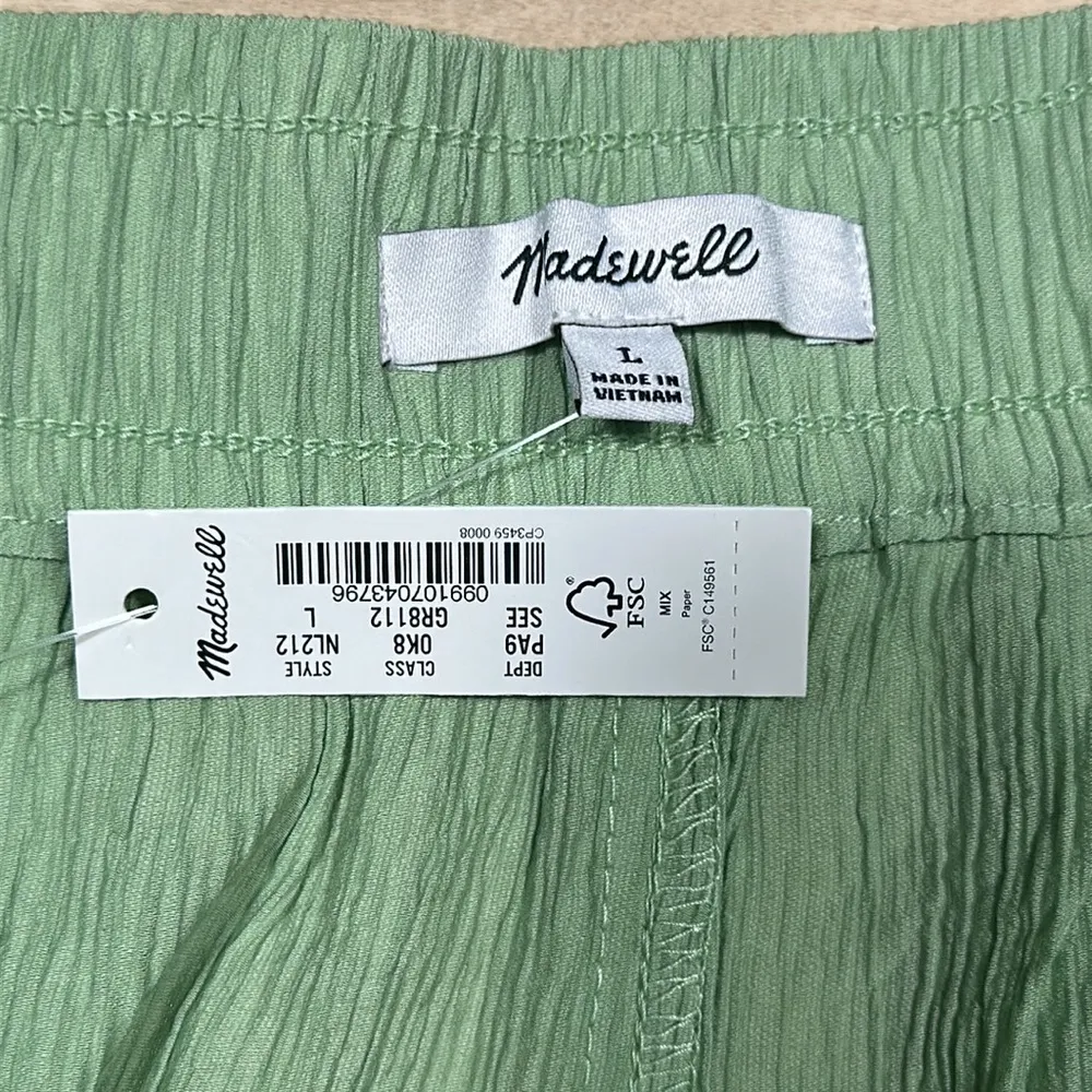 NWT Madewell Crinkle Crepe Straight-Leg Crop Pants - Image 6