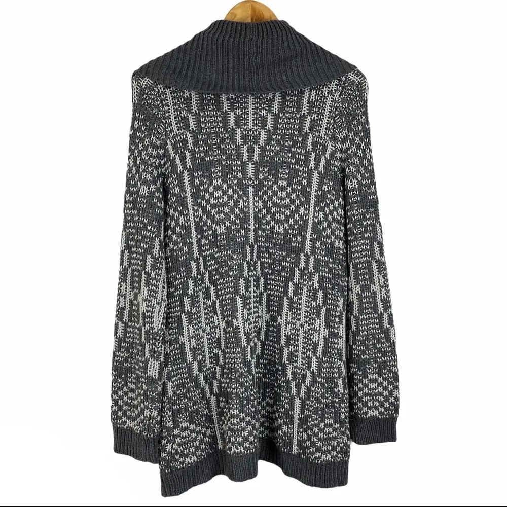 Talbots Wool Blend Metallic Boho Sweater Cardigan - Image 2