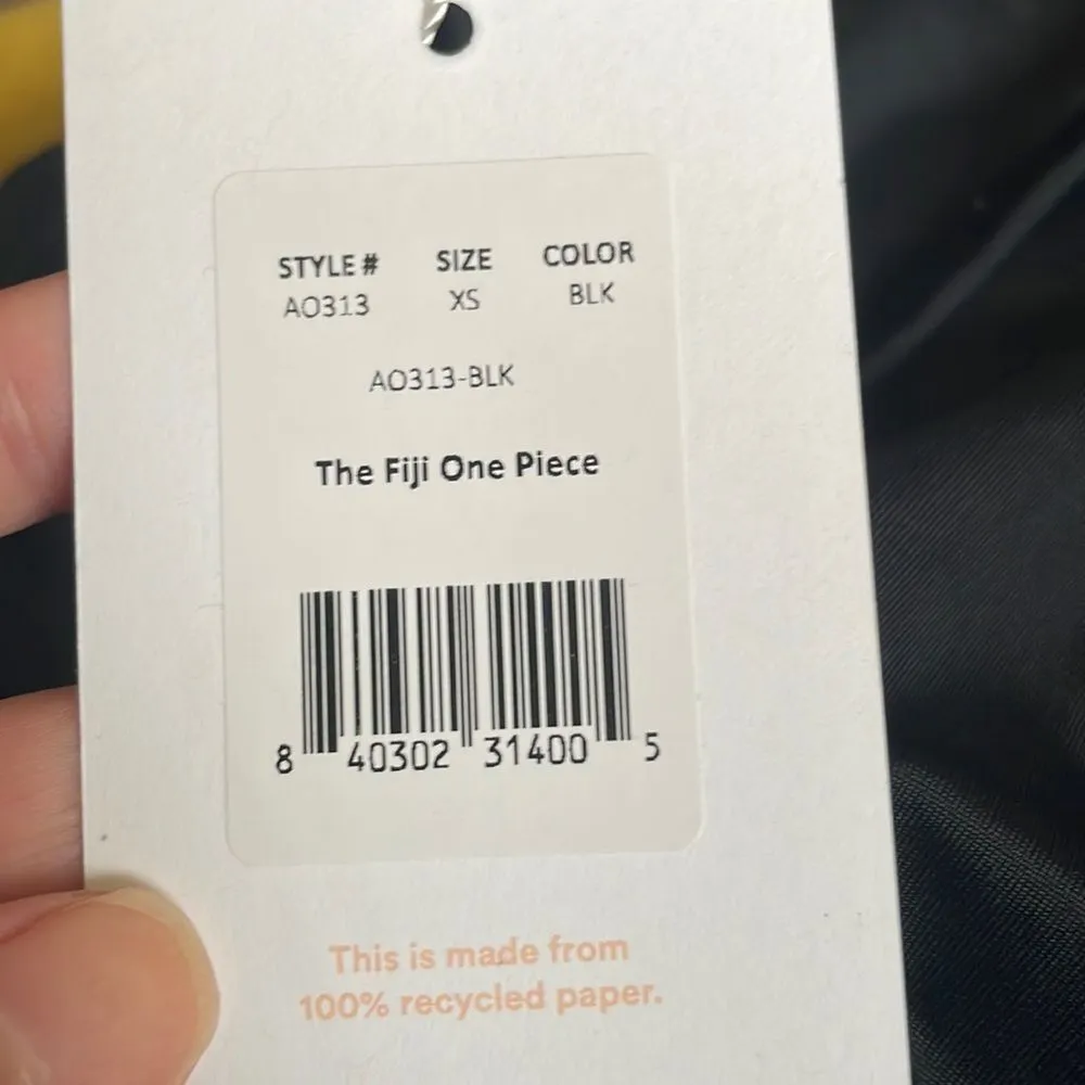 Andie‎ Swim The Fiji One Piece Swimsuit Black size XS NWT minimalist - Image 5