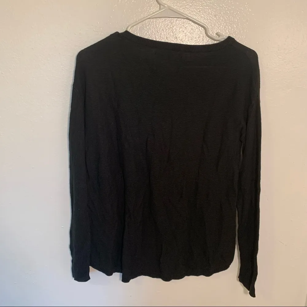 Calvin Klein Jeans Crewneck Sweater Black Ribbed - Image 8