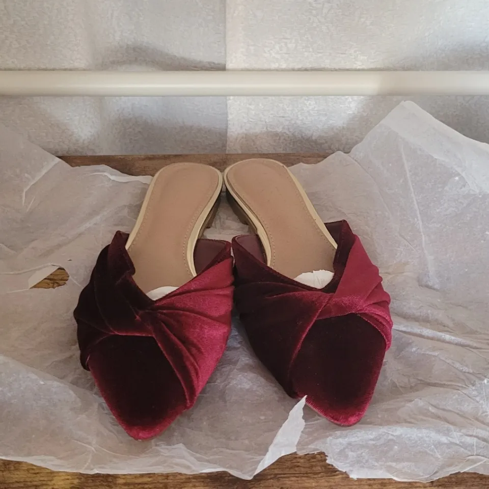 Loft Velvet Twist Mule Flats Missy - Image 4